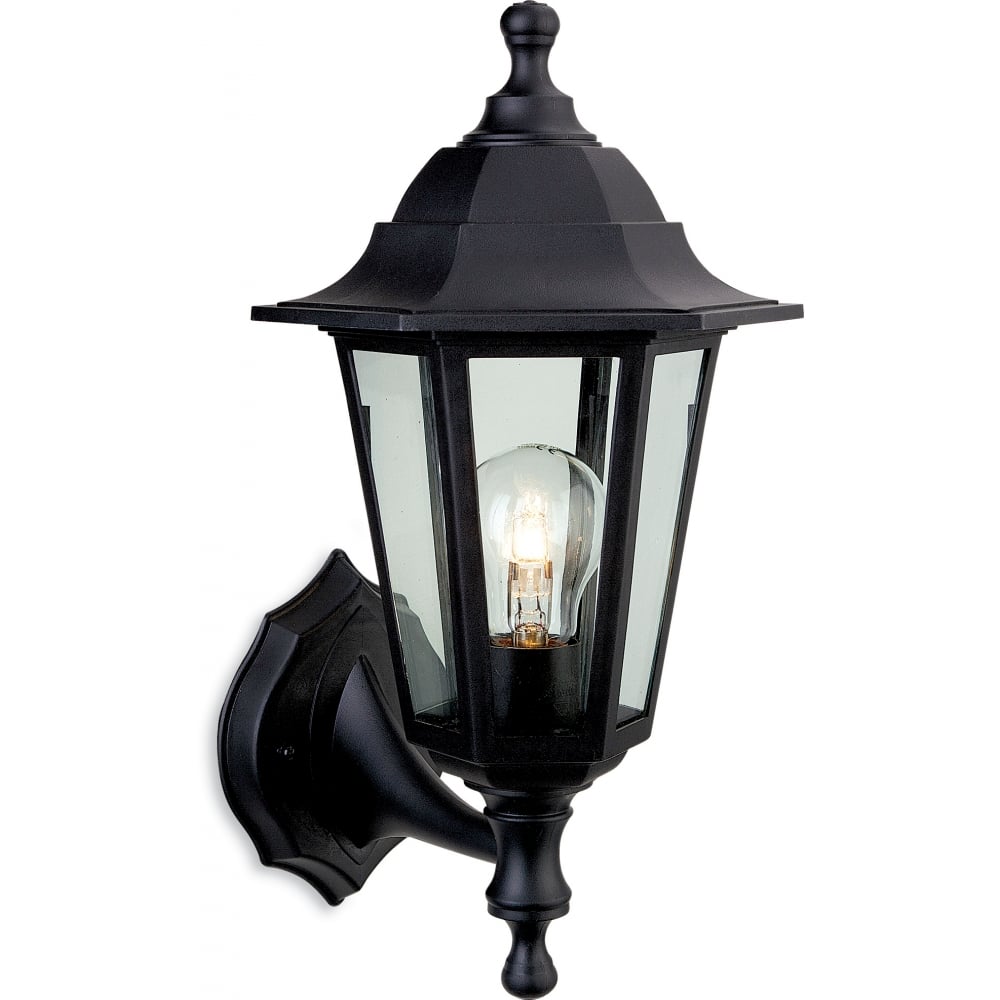 Elegant Vintage Black Coach Lantern for Outdoor Use