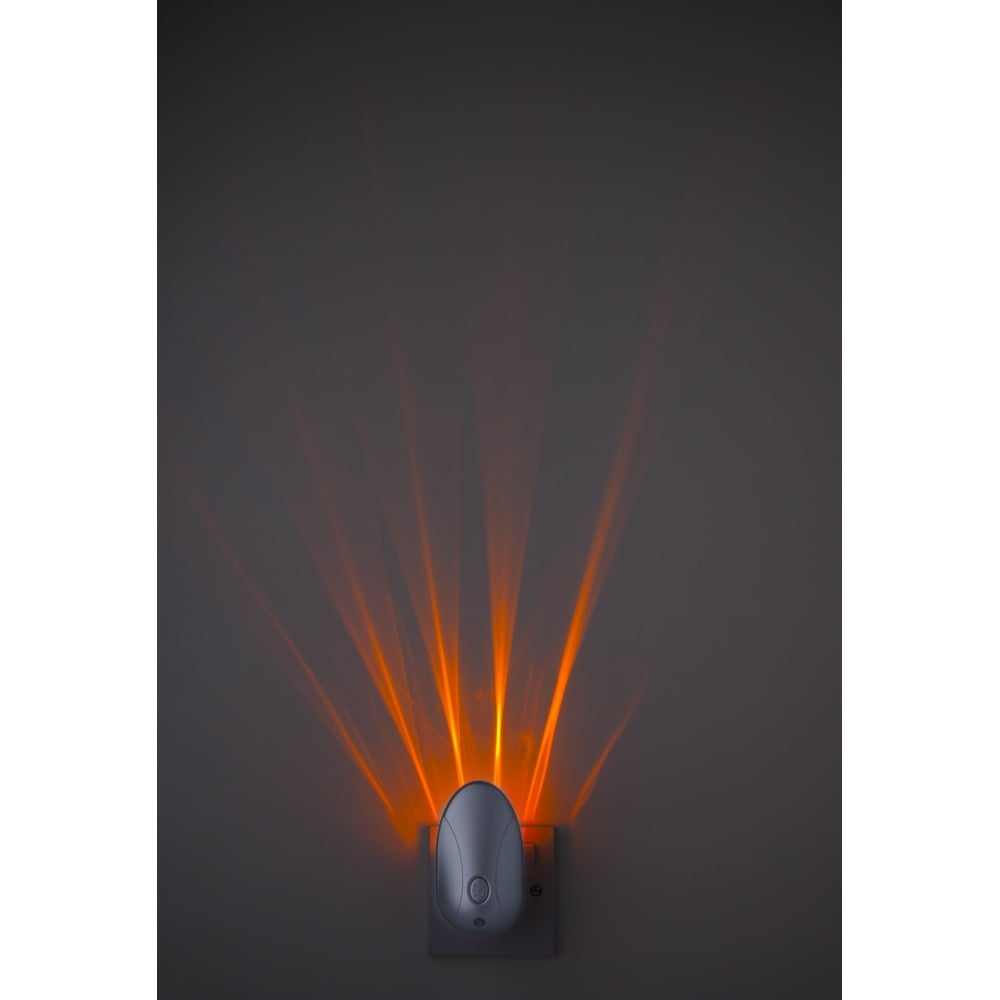 Children's Bedroom Enchanted RGB LED Night Light in Silver Finish