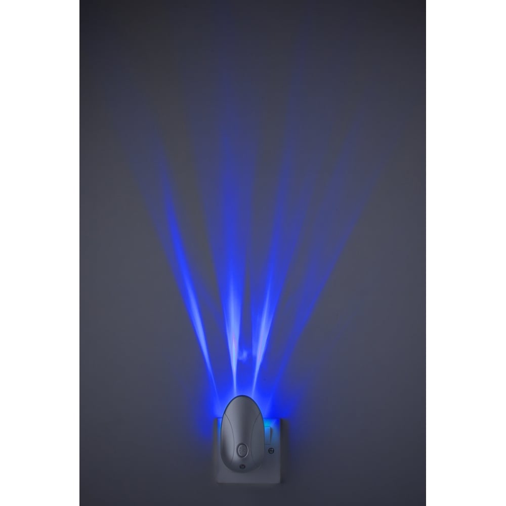 Children's Bedroom Enchanted RGB LED Night Light in Silver Finish