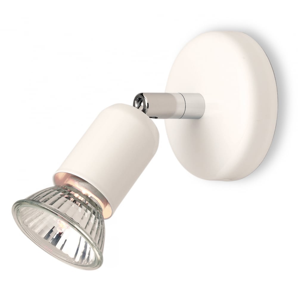 Adjustable White Brass Ceiling Spotlight - Model FL395