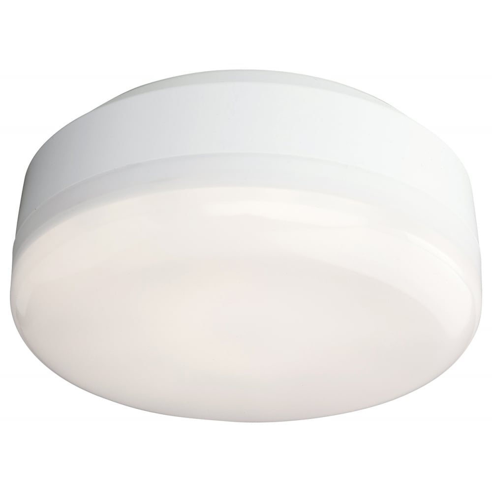 Sleek White LED Bathroom Ceiling Light with Polycarbonate Diffuser