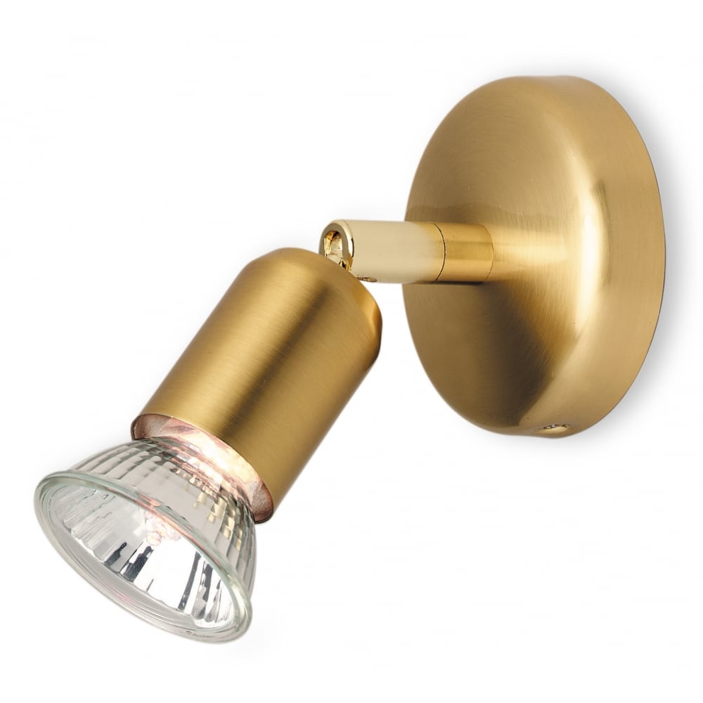 Brushed Brass Modern Adjustable Ceiling Spotlight