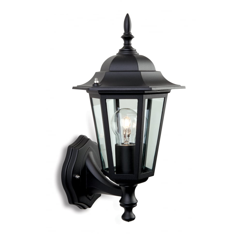 Elegant Black Coach Outdoor Lantern - 'Jaded' Collection