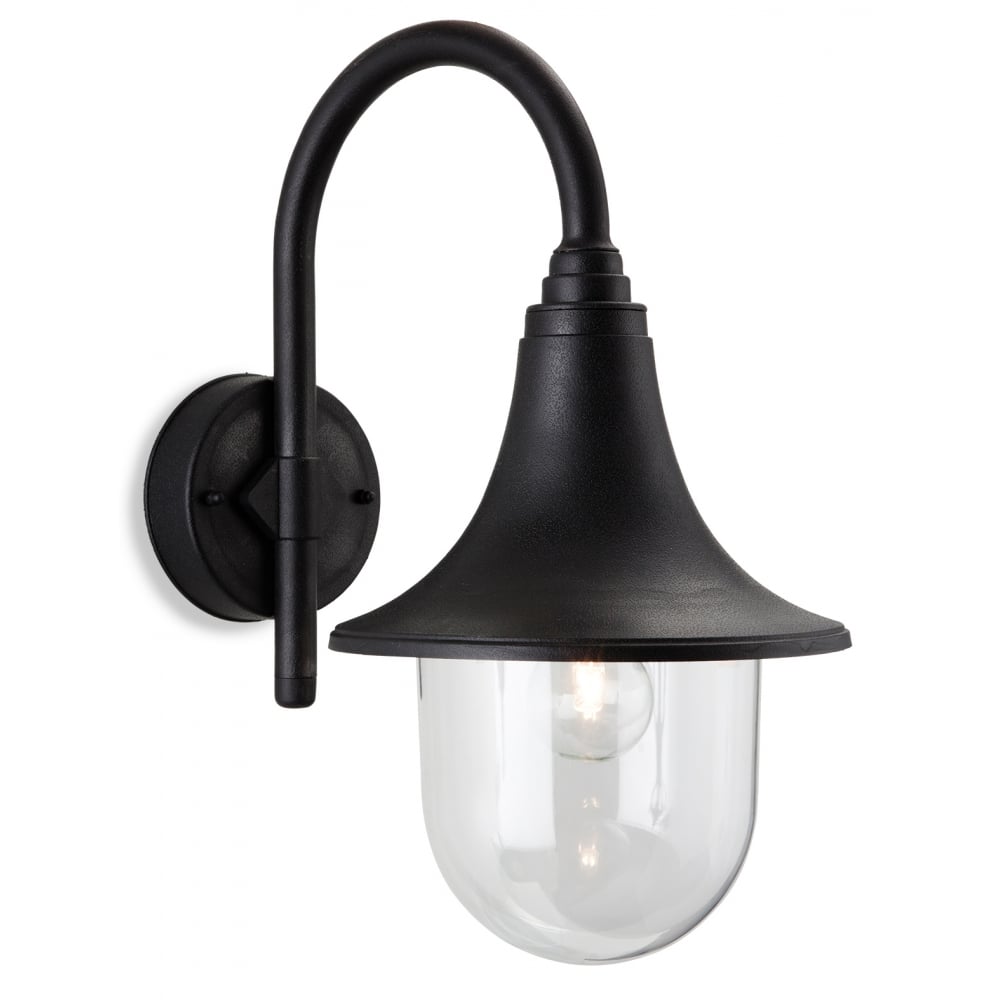 Elegance in Black: Jaded Outdoor Wall Light