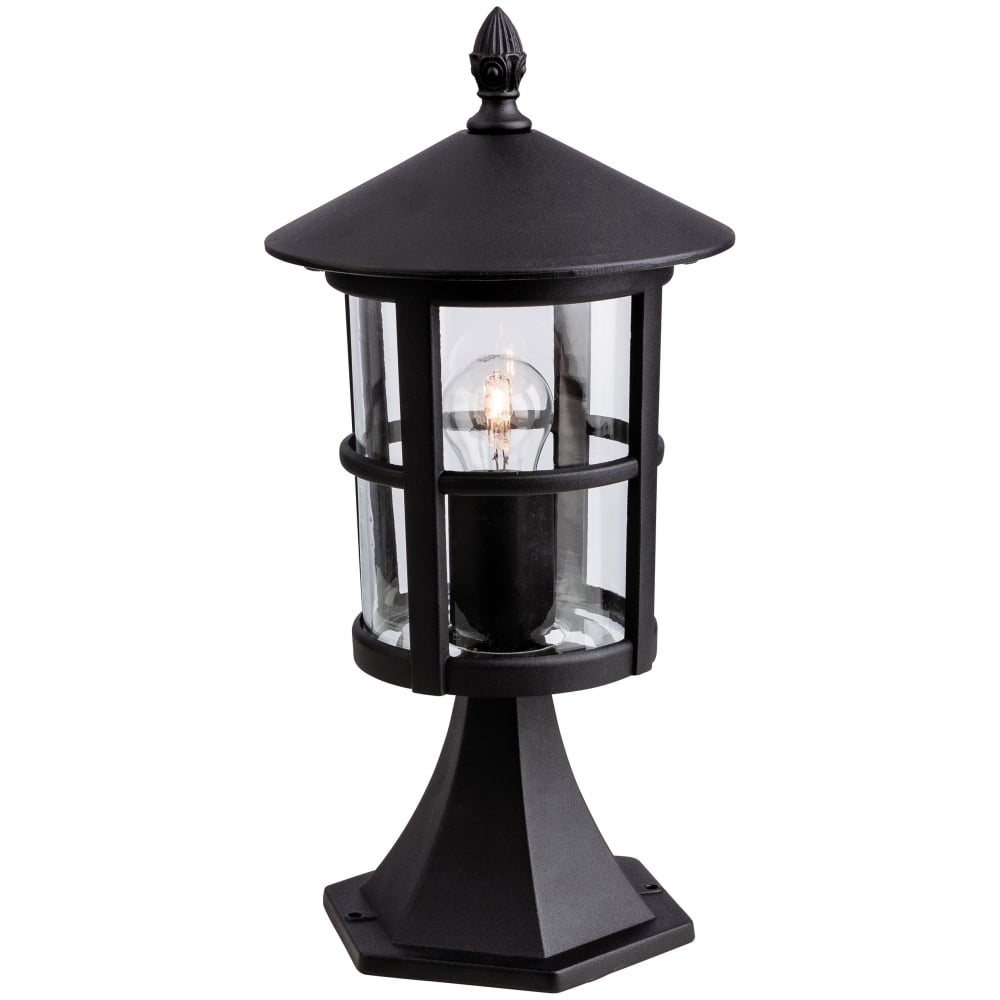 Classic Black Epoch Outdoor Pillar Lantern