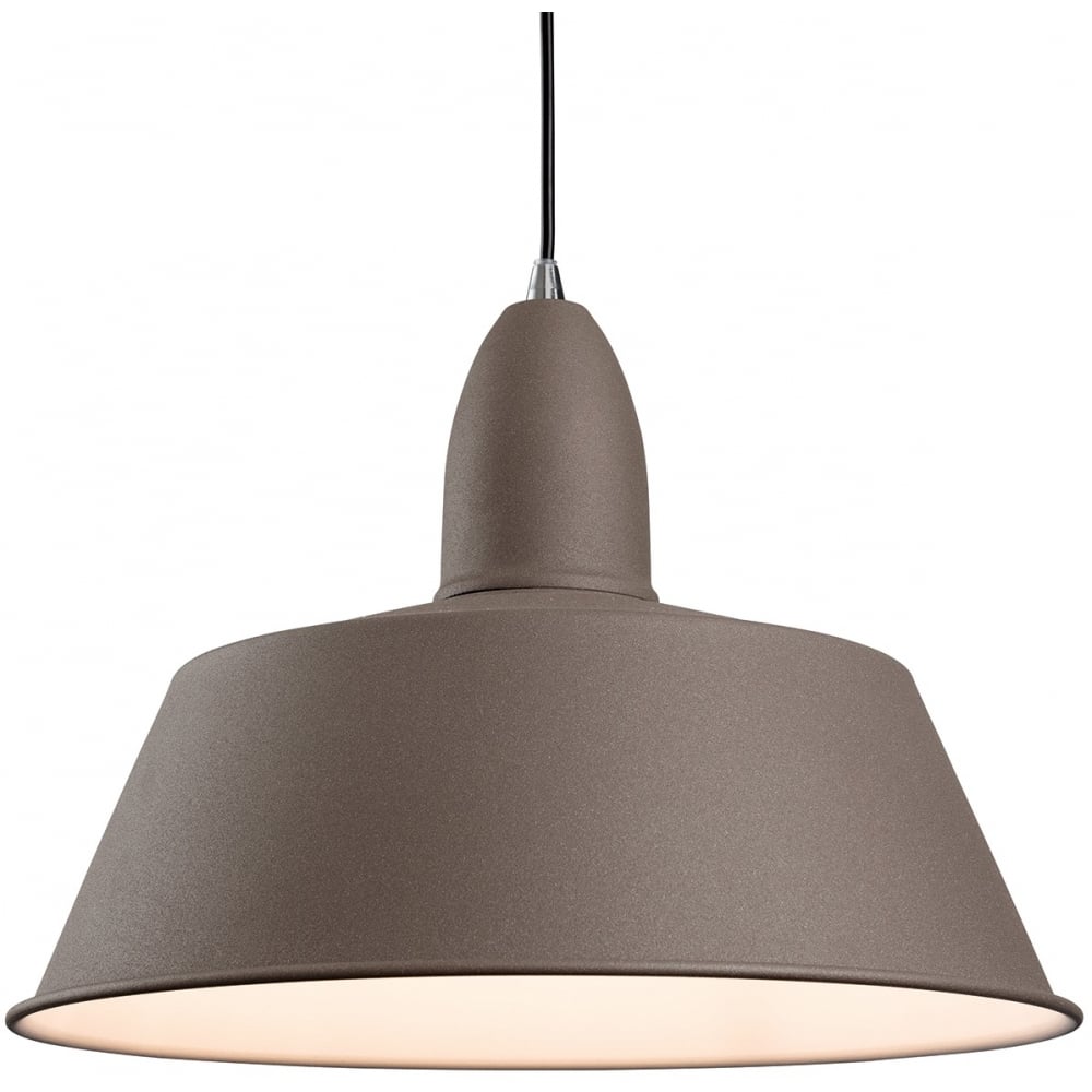 Contemporary Concrete Dome Pendant Light Fixture