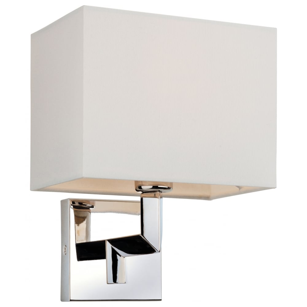 Contemporary Effortless Shine Stainless Steel Wall Sconce with Cream Shade