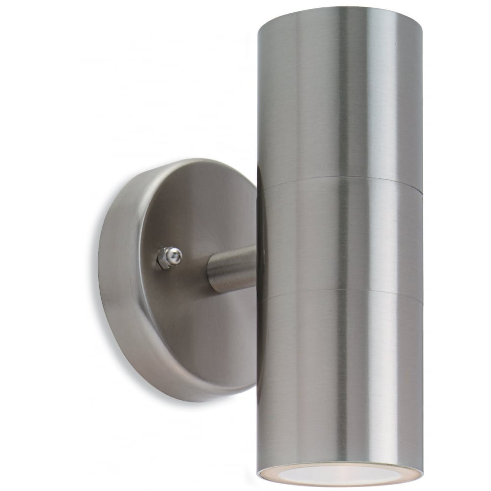 Modern Stainless Steel Dual Spotlight Outdoor Wall Light