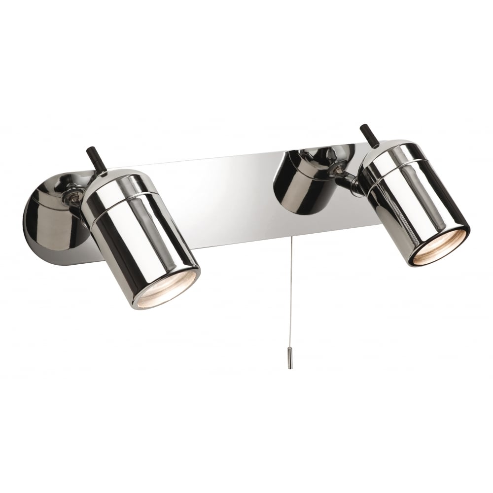 Contemporary Chrome Bathroom Spotlight with Energy-Saving Halogen Lamps