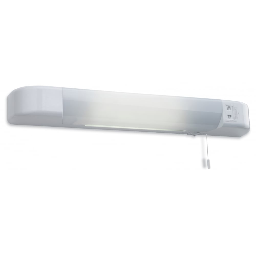 Sleek Modern White LED Bathroom Light Fixture