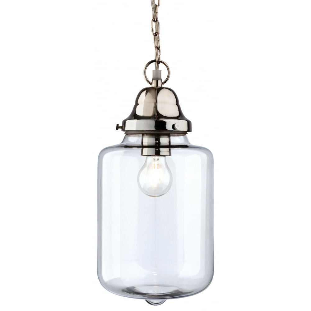 Sierra Modern Chrome and Glass Pendant Light Fixture