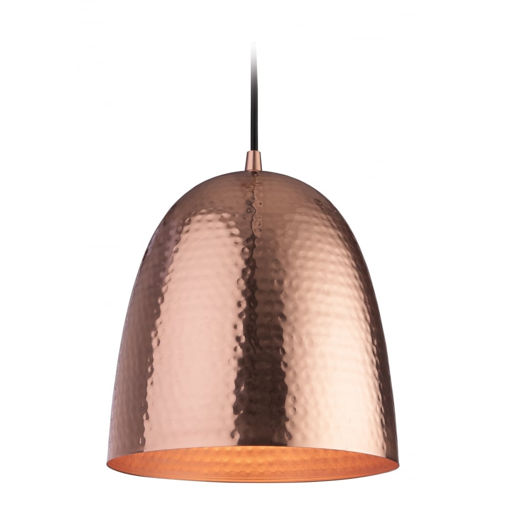 Vintage Copper Dome Pendant Light