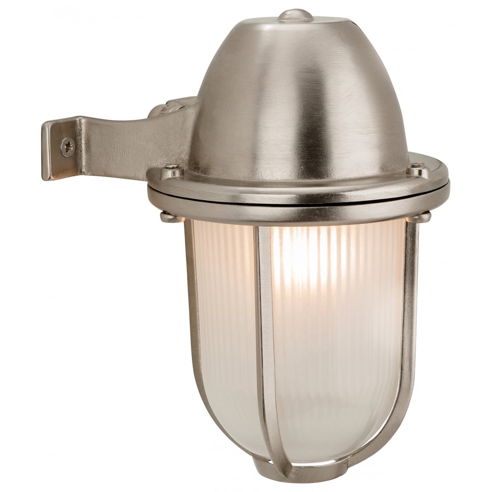 Marina Nautic Nickel Outdoor Wall Lantern