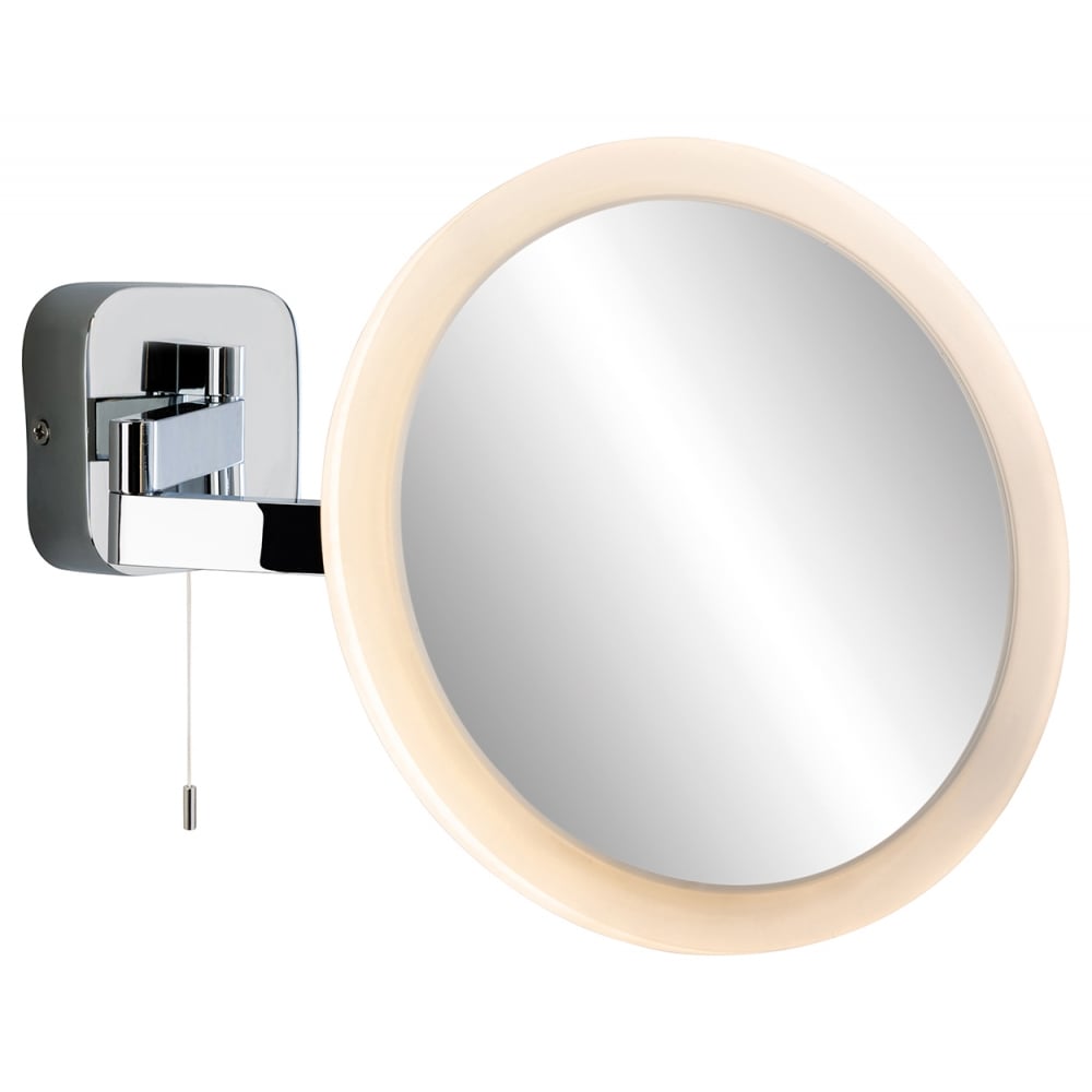 Modern Chrome LED Adjustable Wall Mirror Light