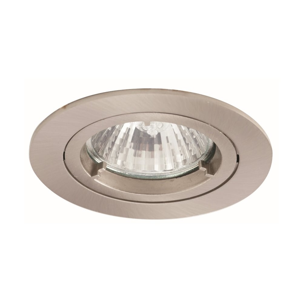 Satin Chrome Twistlock Downlight with GU10 Holder (70mm Cut-Out)