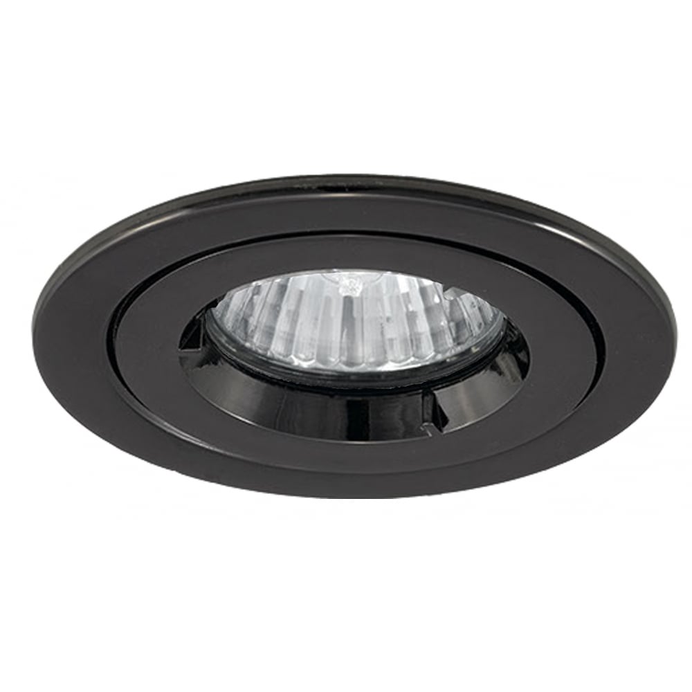 Ansell Twistlock GU10/MR16 Brushed Black Chrome Recessed Downlight