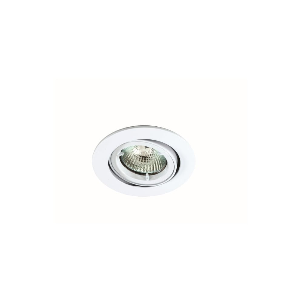 Ansell Twistlock Gimbal Adjustable Downlight in Matt White