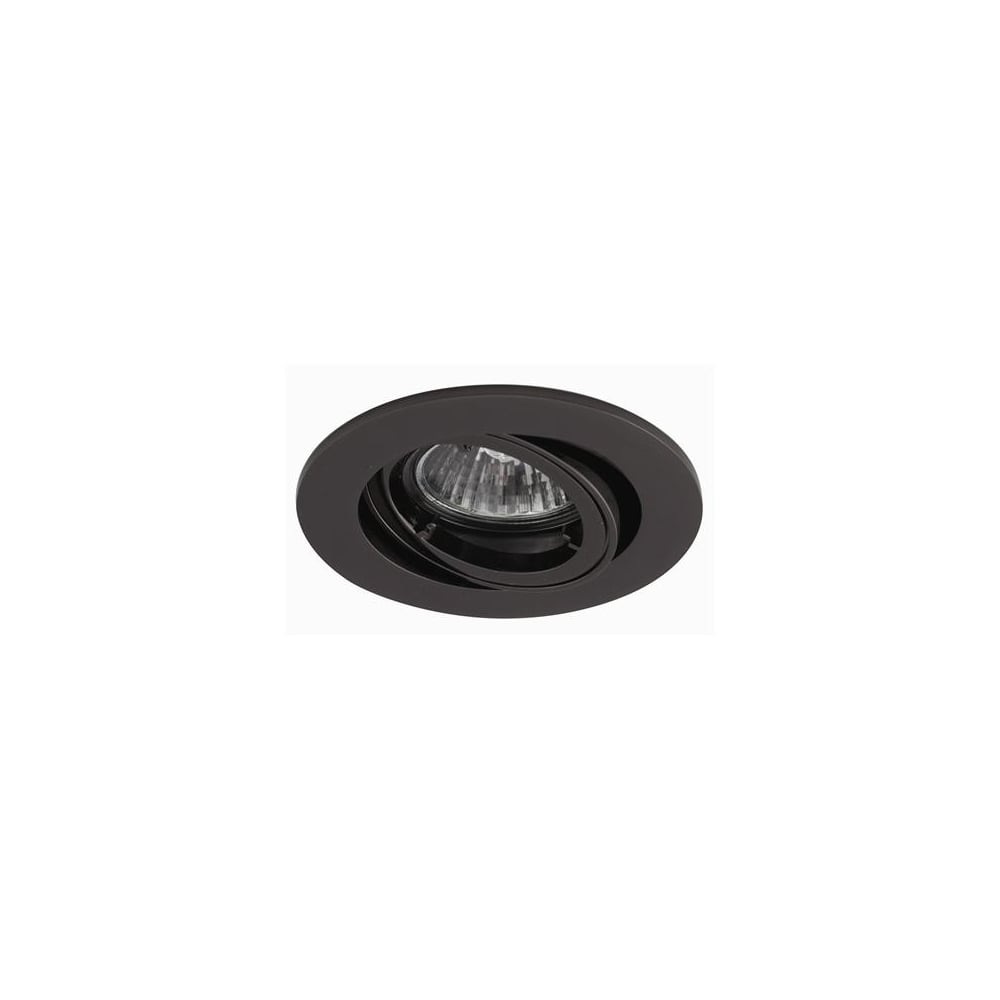 Elegant Twistlock Gimbal Brushed Black Chrome Ceiling Downlight
