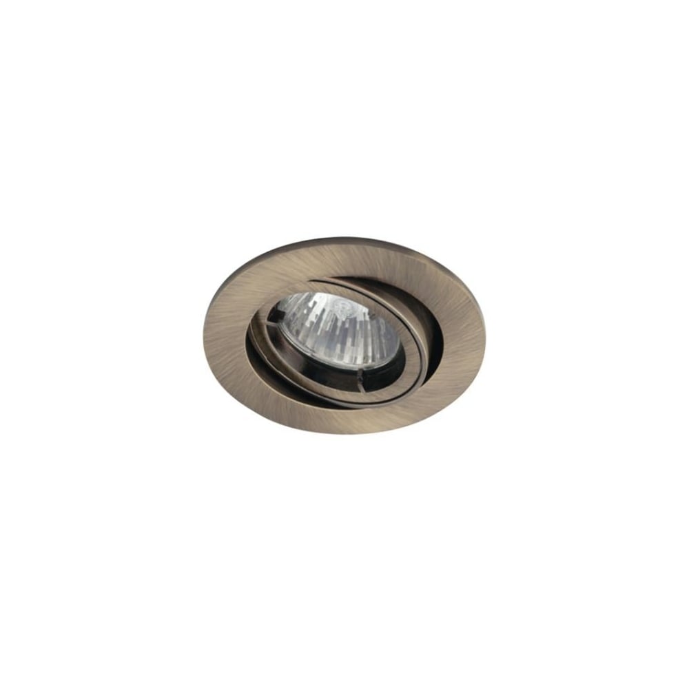 Ansell Antique Brass GU10/MR16 Twistlock Gimbal Downlight