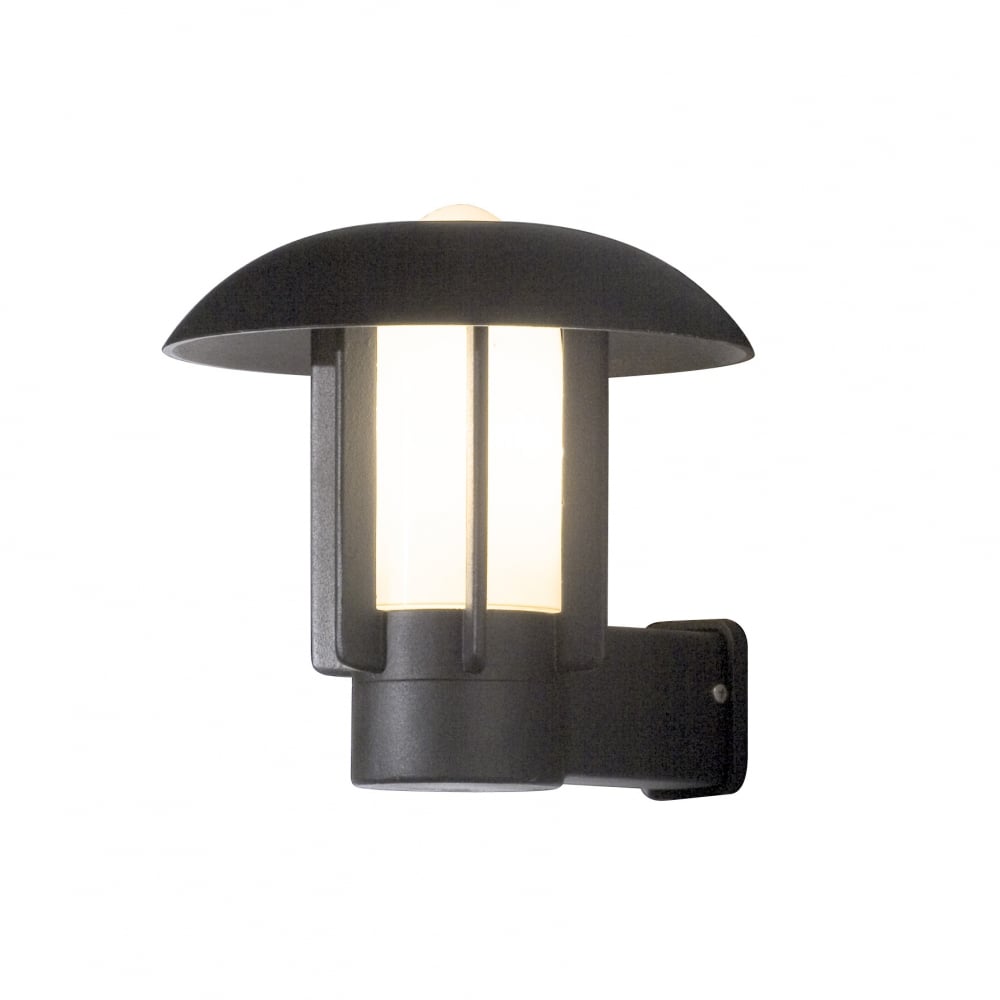 Heimdal Matte Black Traditional Outdoor Wall Lantern