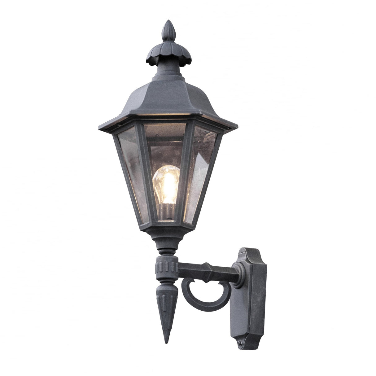 Timeless Elegance: Pallas Victorian Black Outdoor Wall Lantern
