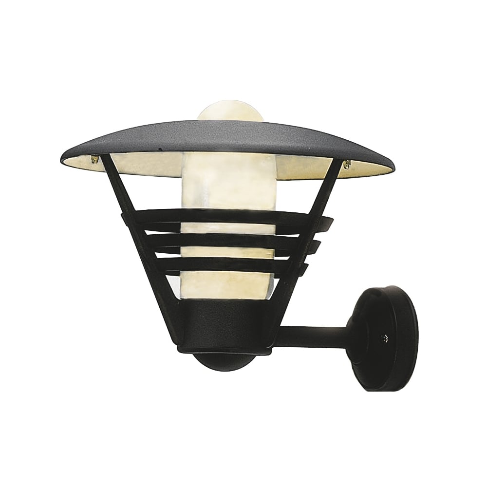 Modern Gemini Matte Black Garden Wall Sconce