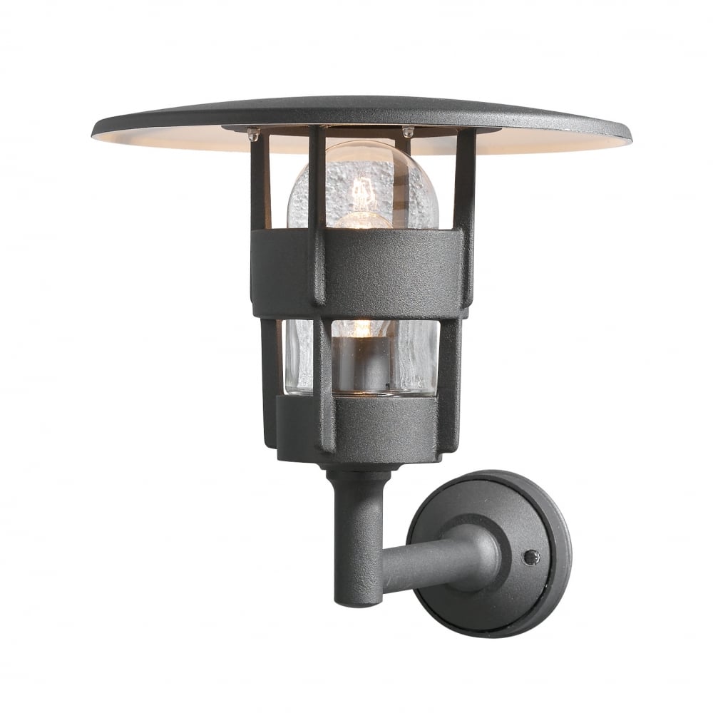 Freja Matte Black Outdoor Wall Lantern