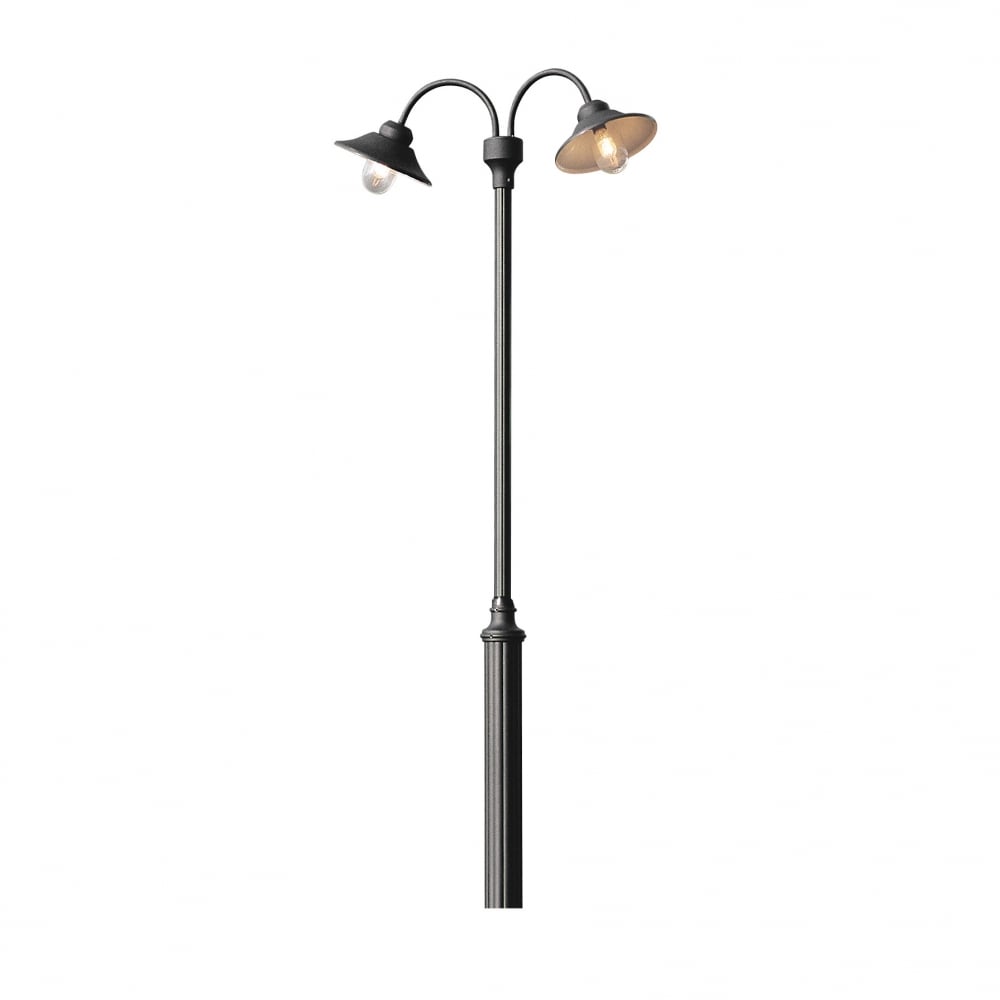 Distinctively Modern Vega Dual-Head Light Fixture in Matte Black