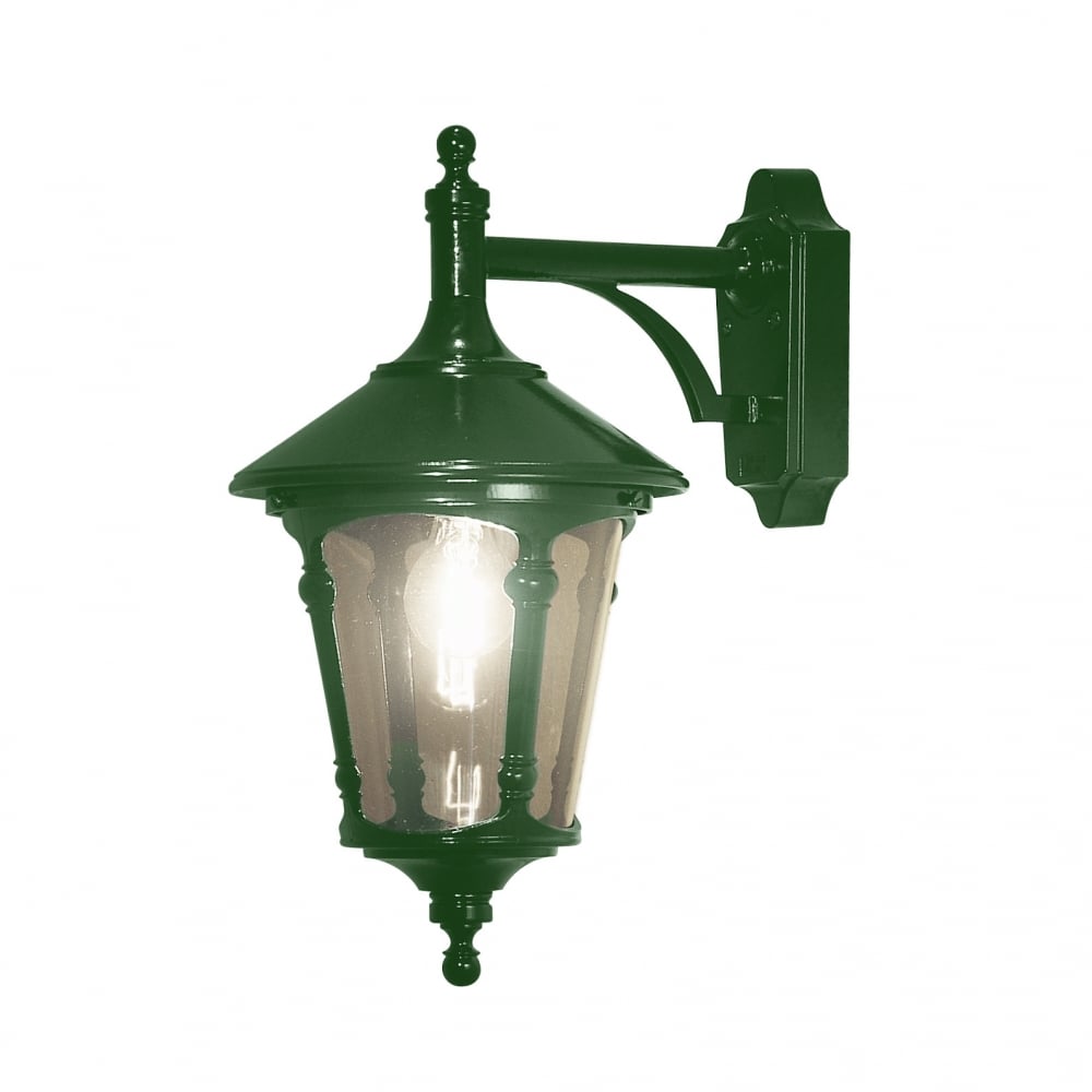 Elegant Virgo Green Outdoor Wall Lantern