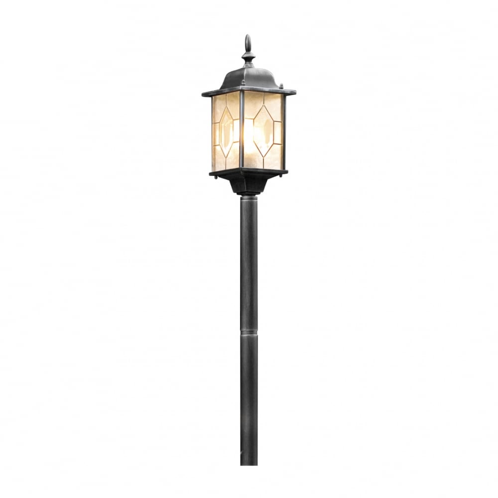Konstsmide Milano Elegant Black Single Post Lamp