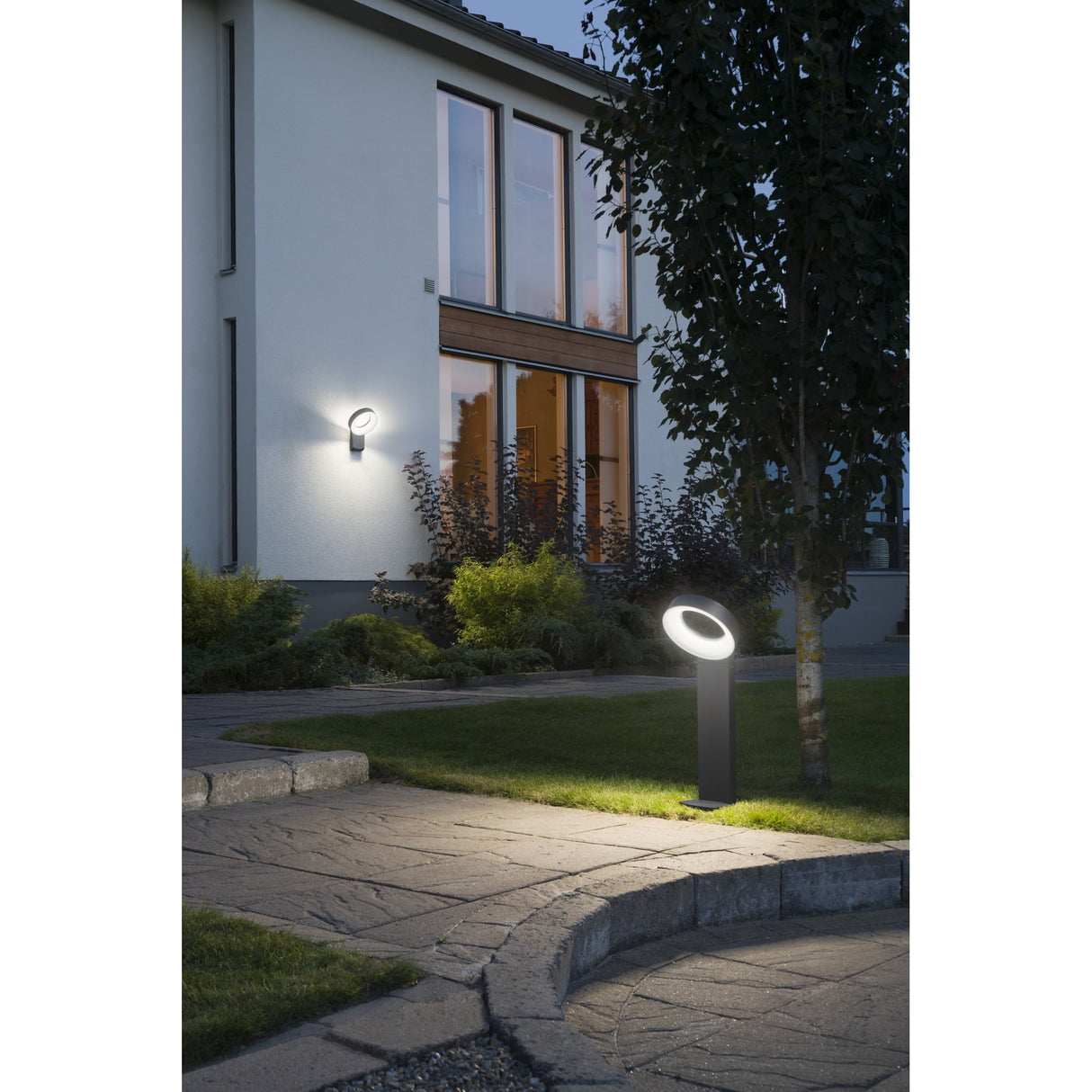 Konstsmide Asti Anthracite LED Post Light