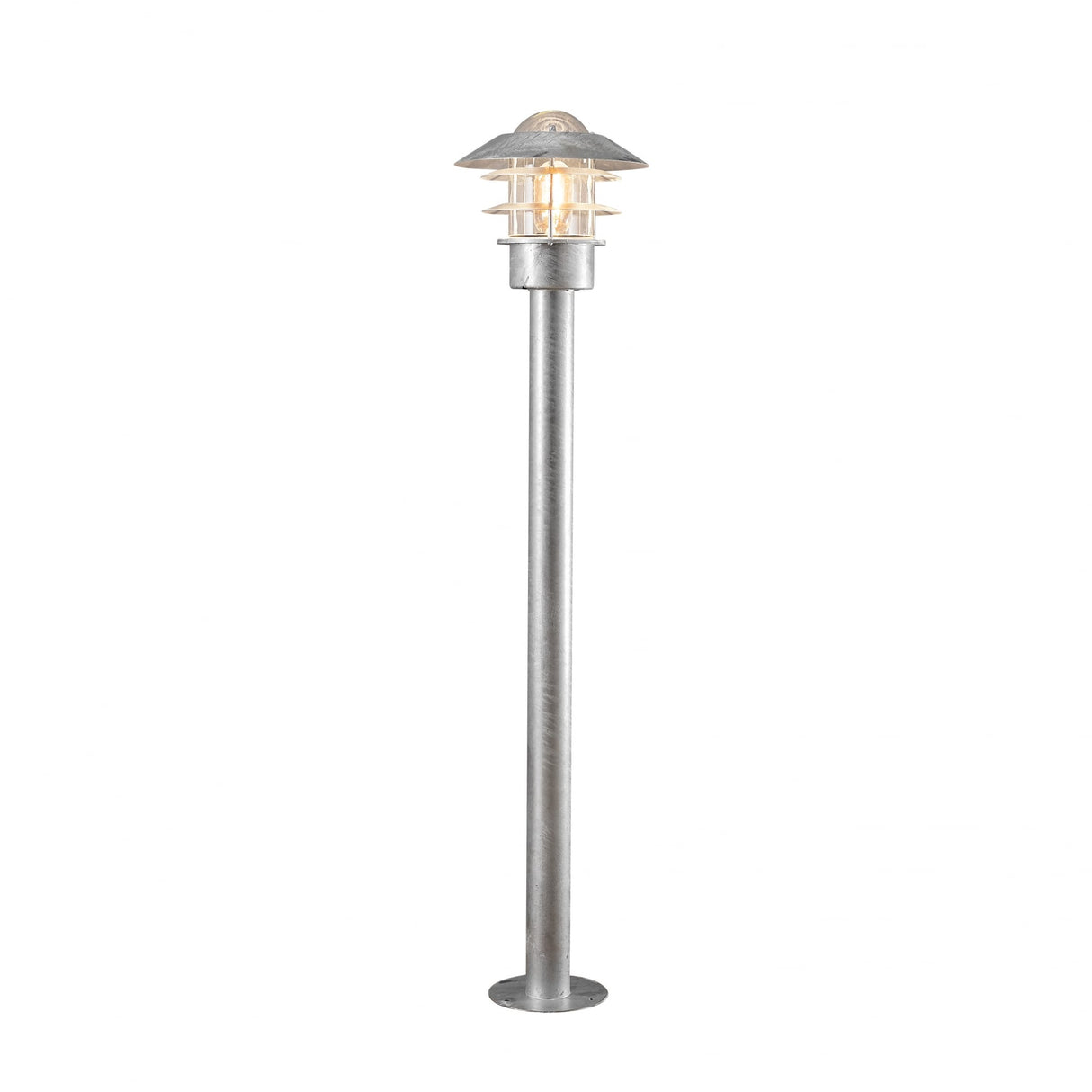 Konstsmide Modena Galvanized Steel Garden Pathway Lamp Post
