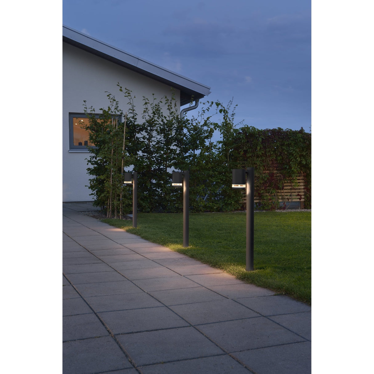Elegant Black Modena Outdoor Post Light by Konstsmide
