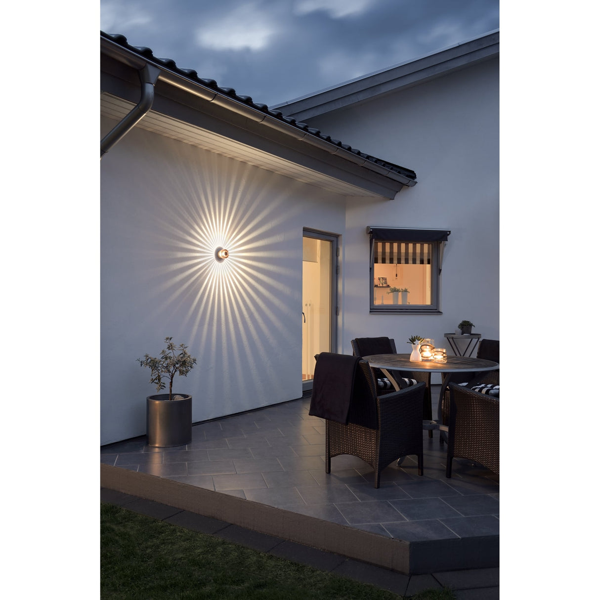 Modern Copper LED Outdoor Wall Sconce by Konstsmide