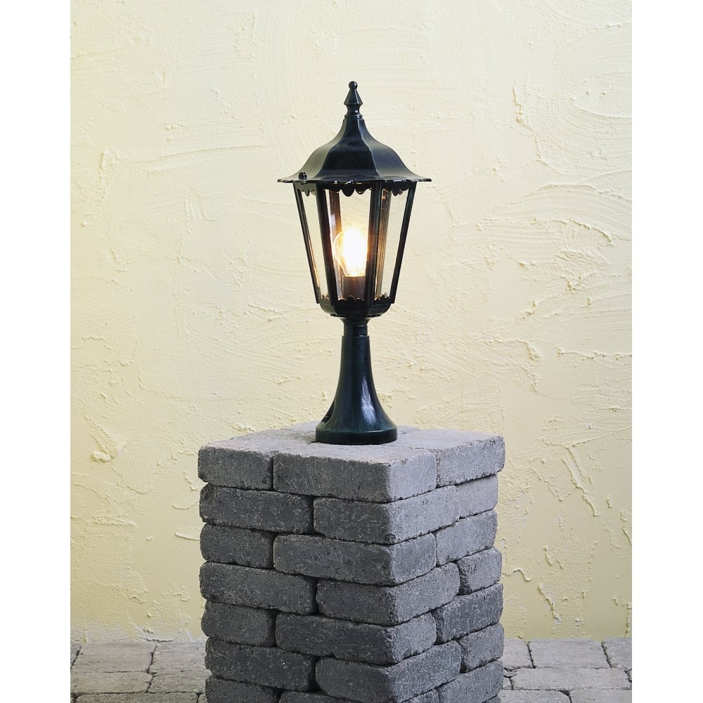 Elegant Firenze Outdoor Post Lantern in Matte Black Finish