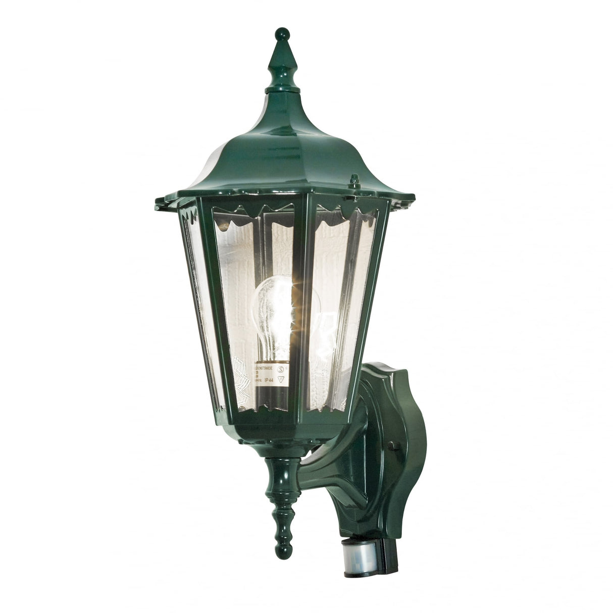 Firenze Green Outdoor Wall Lantern with Motion Sensor