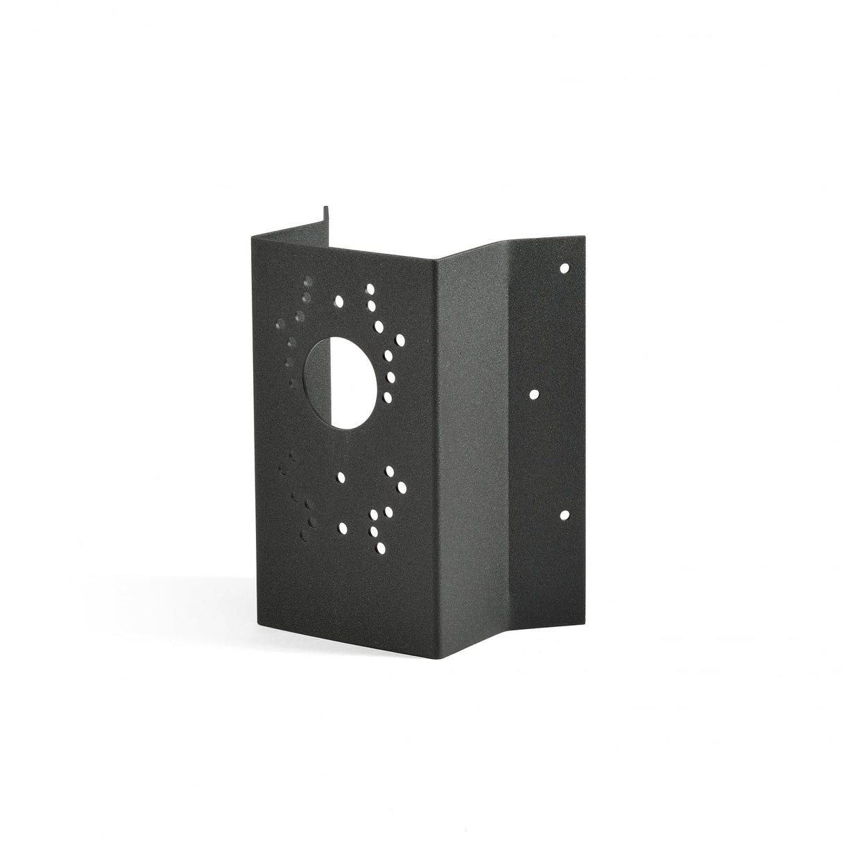 Versatile Matte Black Corner Lantern Bracket with Multi-Fix Options