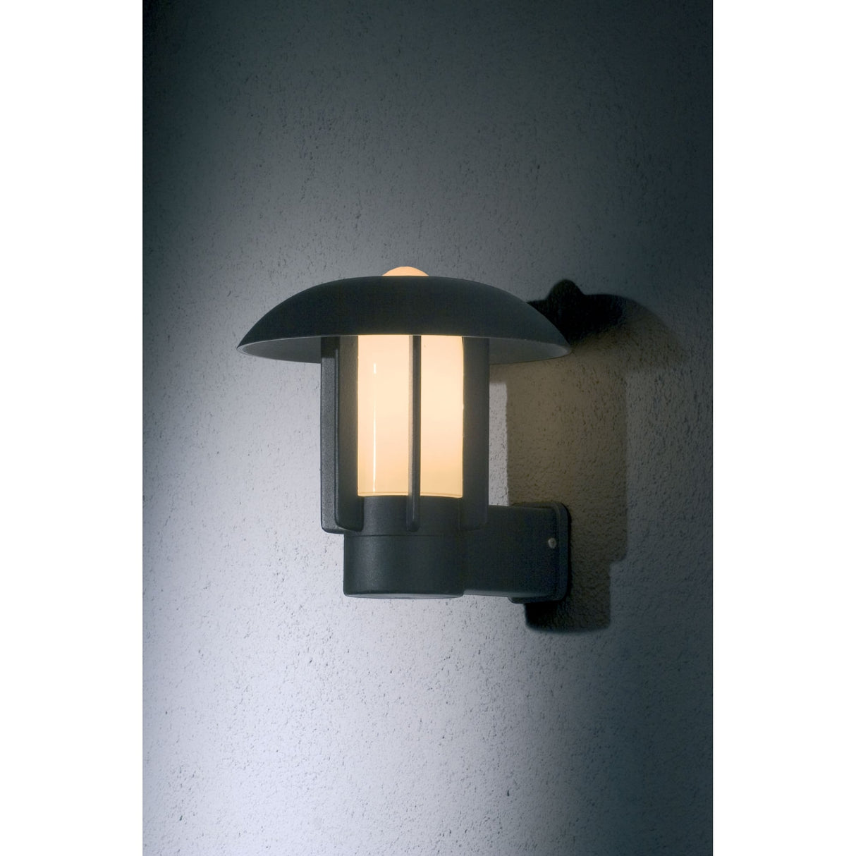 Heimdal Matte Black Traditional Outdoor Wall Lantern