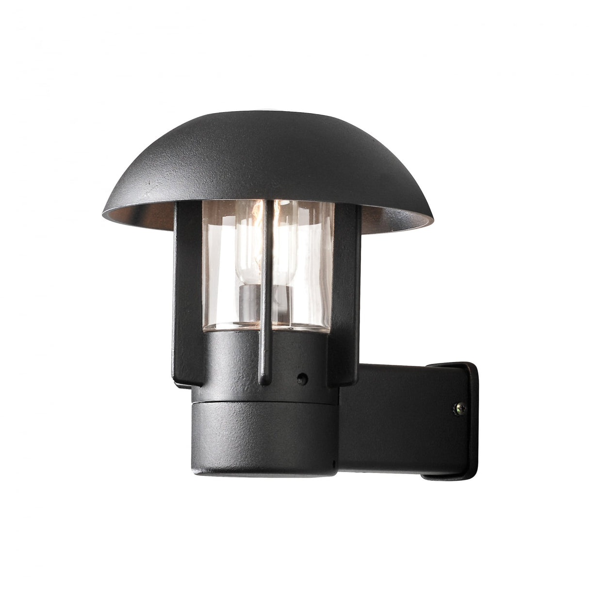 Heimdal Matte Black Outdoor Wall Lantern Light