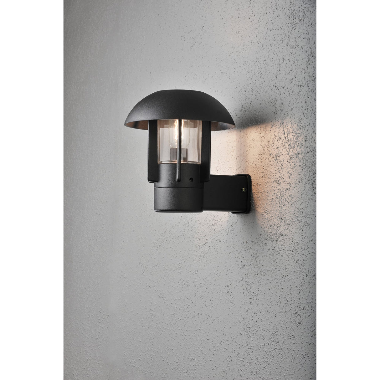 Heimdal Matte Black Outdoor Wall Lantern Light