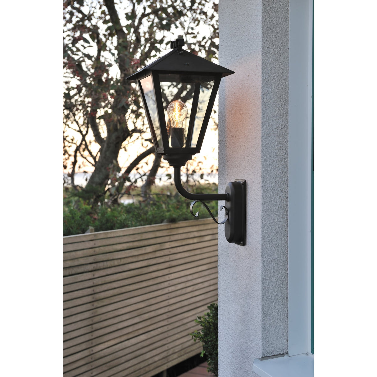 Vintage Black Outdoor Wall Lantern by Konstsmide