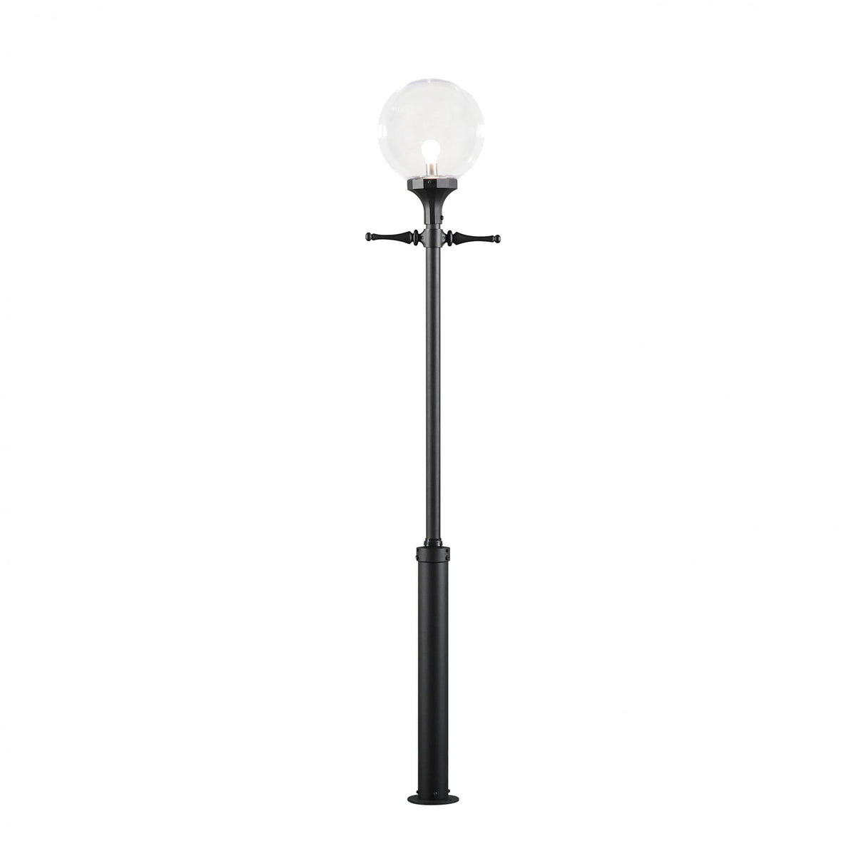 Orion Ornamental Driveway Lantern with Clear Globe Shade