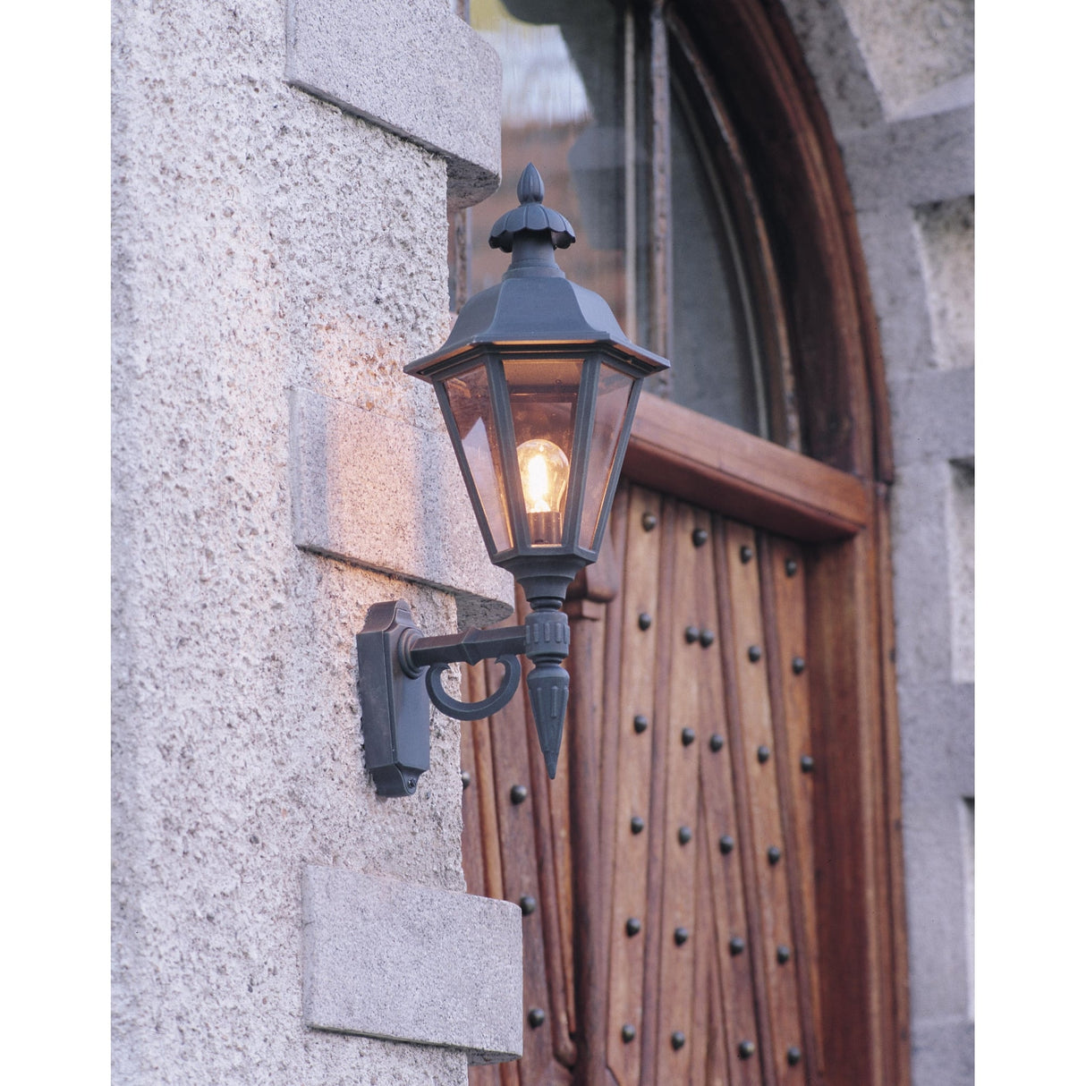 Timeless Elegance: Pallas Victorian Black Outdoor Wall Lantern