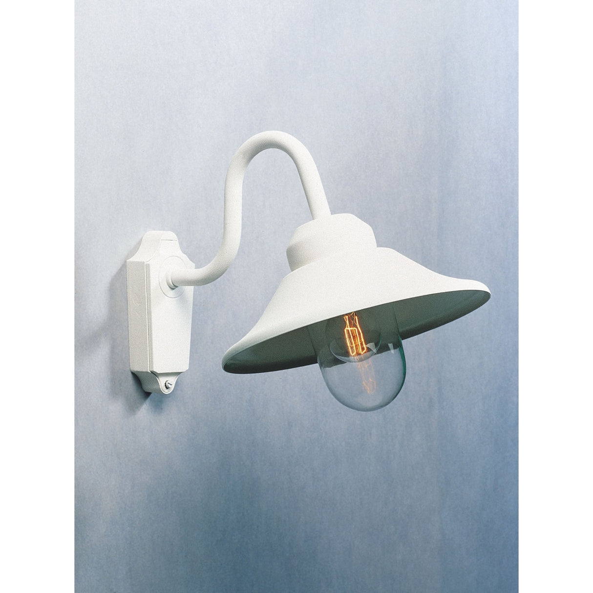 Vega Modern Matte White Outdoor Wall Sconce