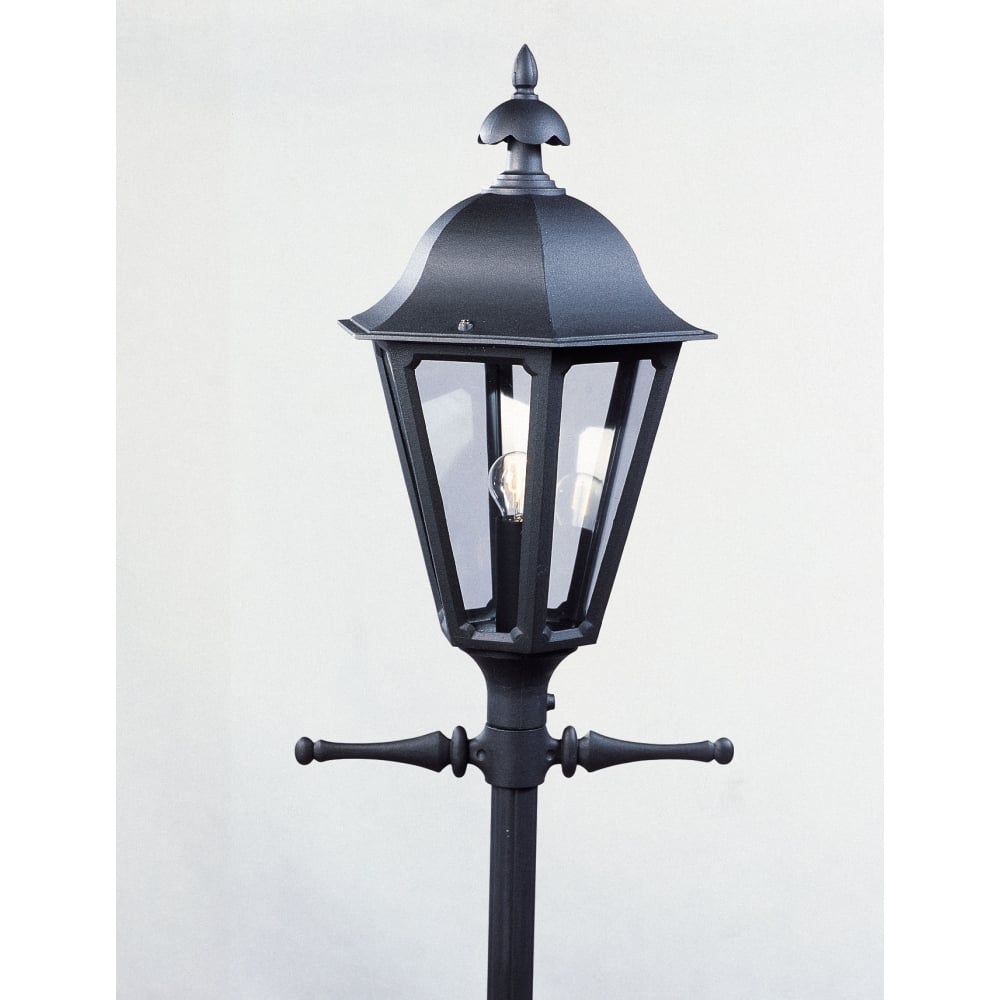 Pallas Matte Black Lantern Head by Konstsmide