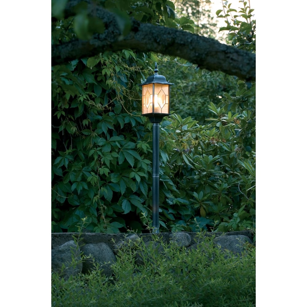 Konstsmide Milano Elegant Black Single Post Lamp