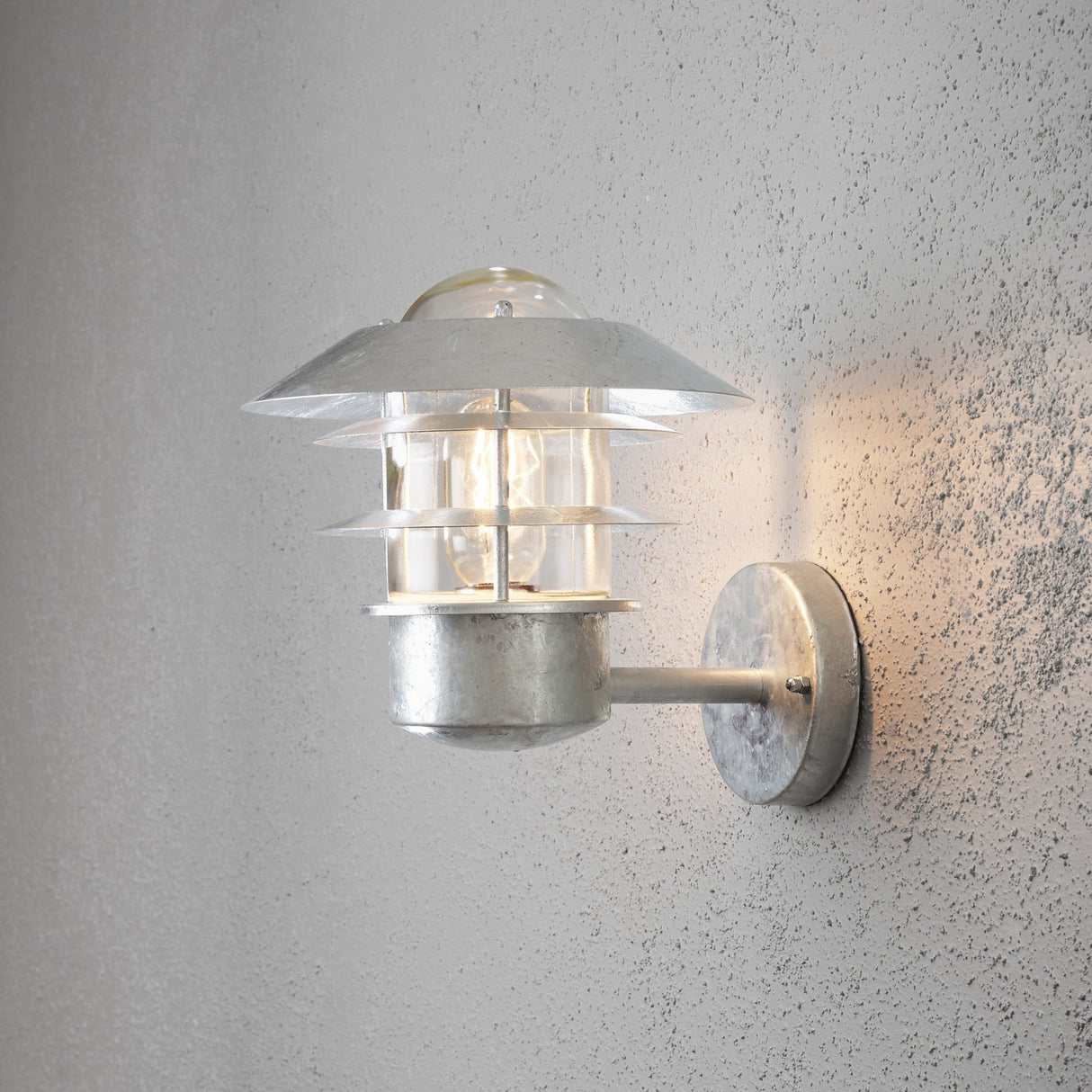 Galvanized Steel Modena Up Light by Konstsmide