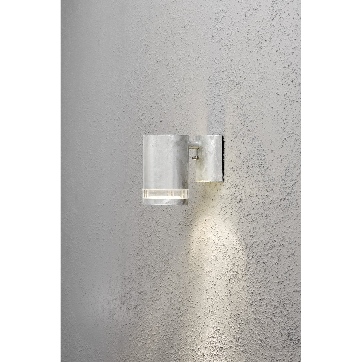 Modena Galvanised Outdoor Wall Light Fixture