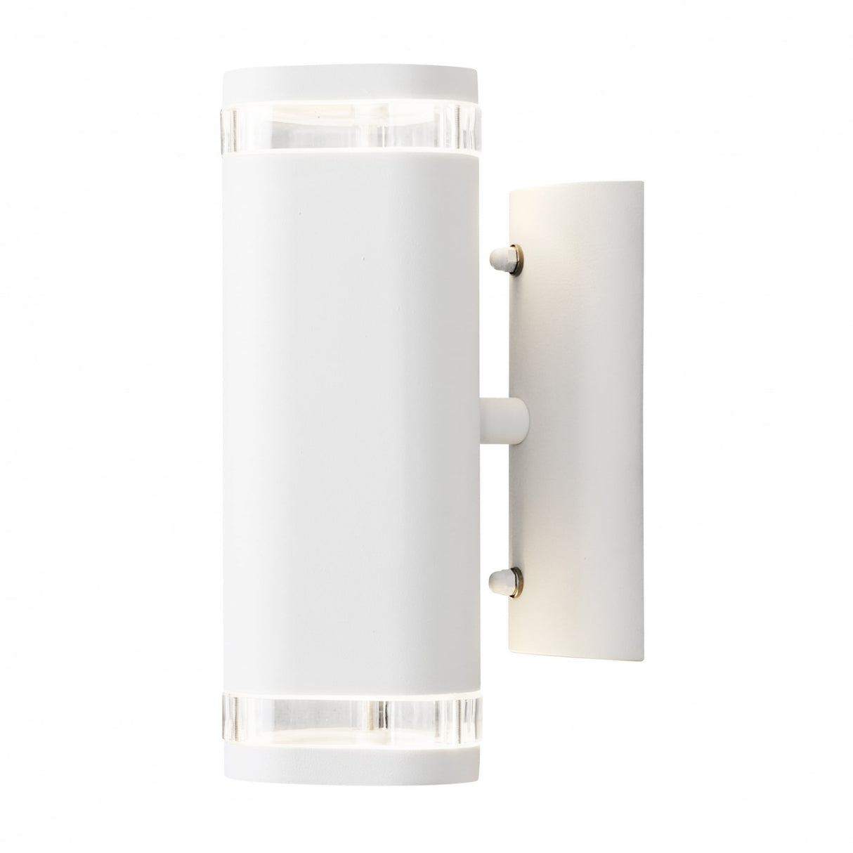 Modena Dual Cylinder Outdoor Wall Light in Matte White