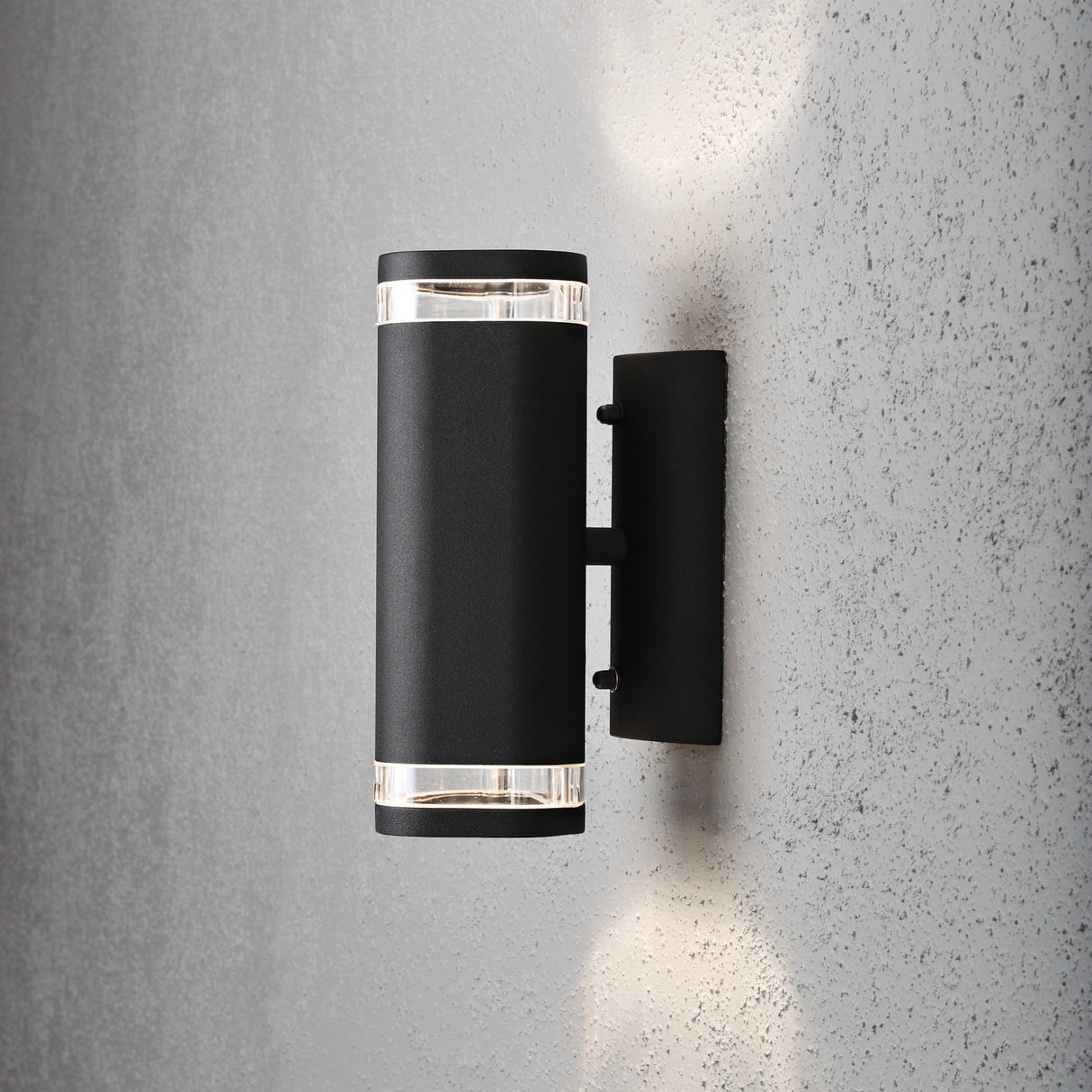 Sleek Black Modena Dual Light Fixture by Konstsmide